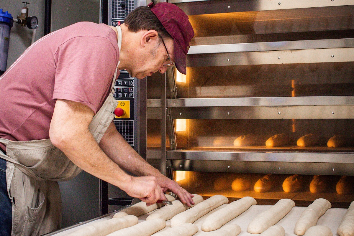 baker doug anderson making bread