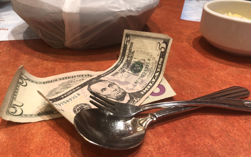 What are you tipping?