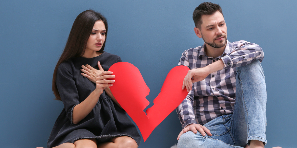 Couple breaking up