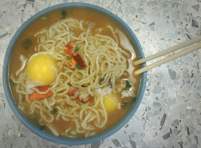 Lobster ramen from Chef Frank Bonanno's Bones restaurant in Denver—best ramen in the history of the planet