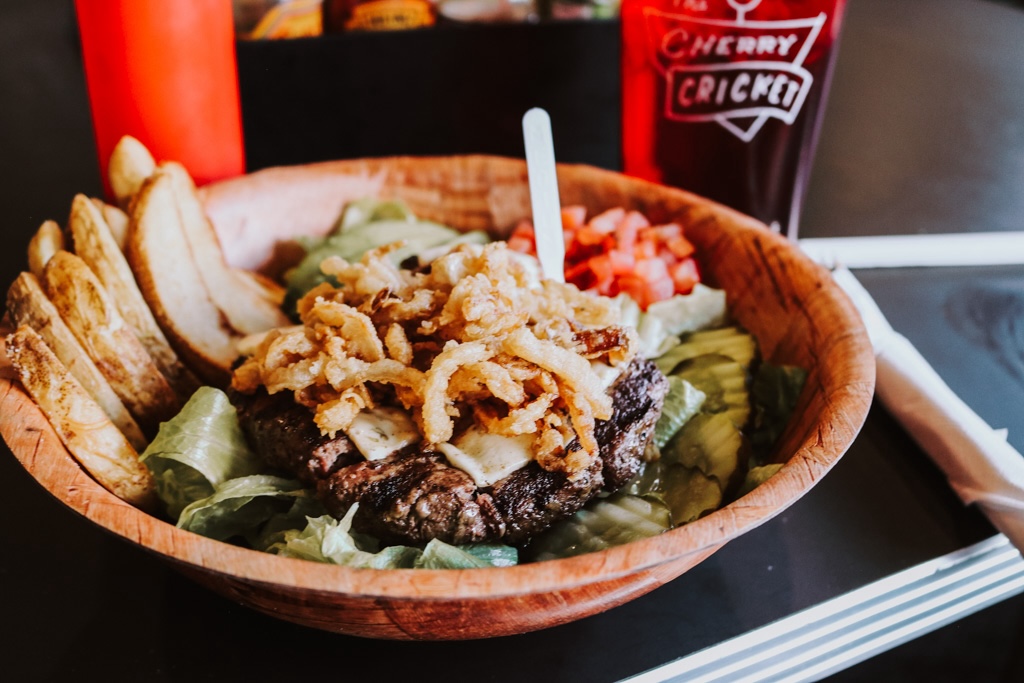 new burrito bowl at Cherry Cricket