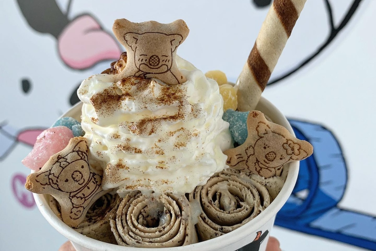 milkroll_creamery Vietnamese Coffee ice cream with toppings. | Photo by Milkroll Creamery