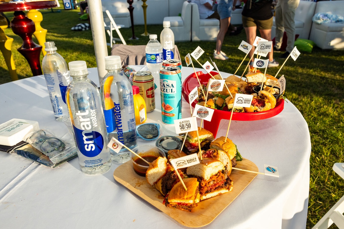 2023 Denver Burger Battle-by_Ryan Cox. A pile of burger pieces at the Denver Burger Battle in 2023. | Photo by Denver Burger Battle