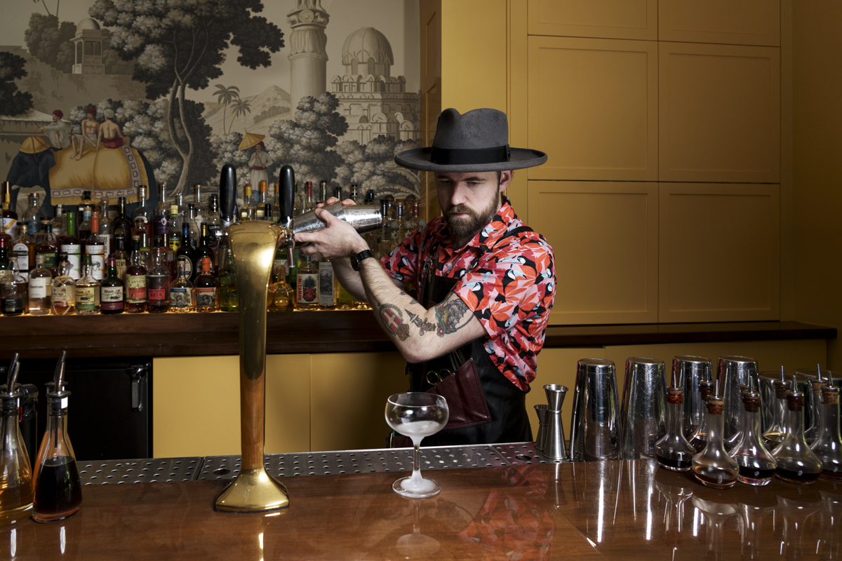 RFM_TropicTreasure_Ashley_Beguin_002 Bar maverick Drew Stevens making drinks. | Photo by Ashley Beguin