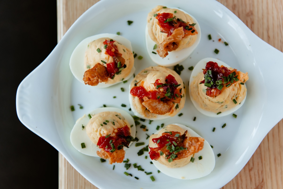 deviled_eggs_the_post_chicken_by_Lucy Beaugard-35 Deviled eggs are just .0 each on the new happy hour menu at The Post Chicken & Beer locations. | Photo by Lucy Beaugard