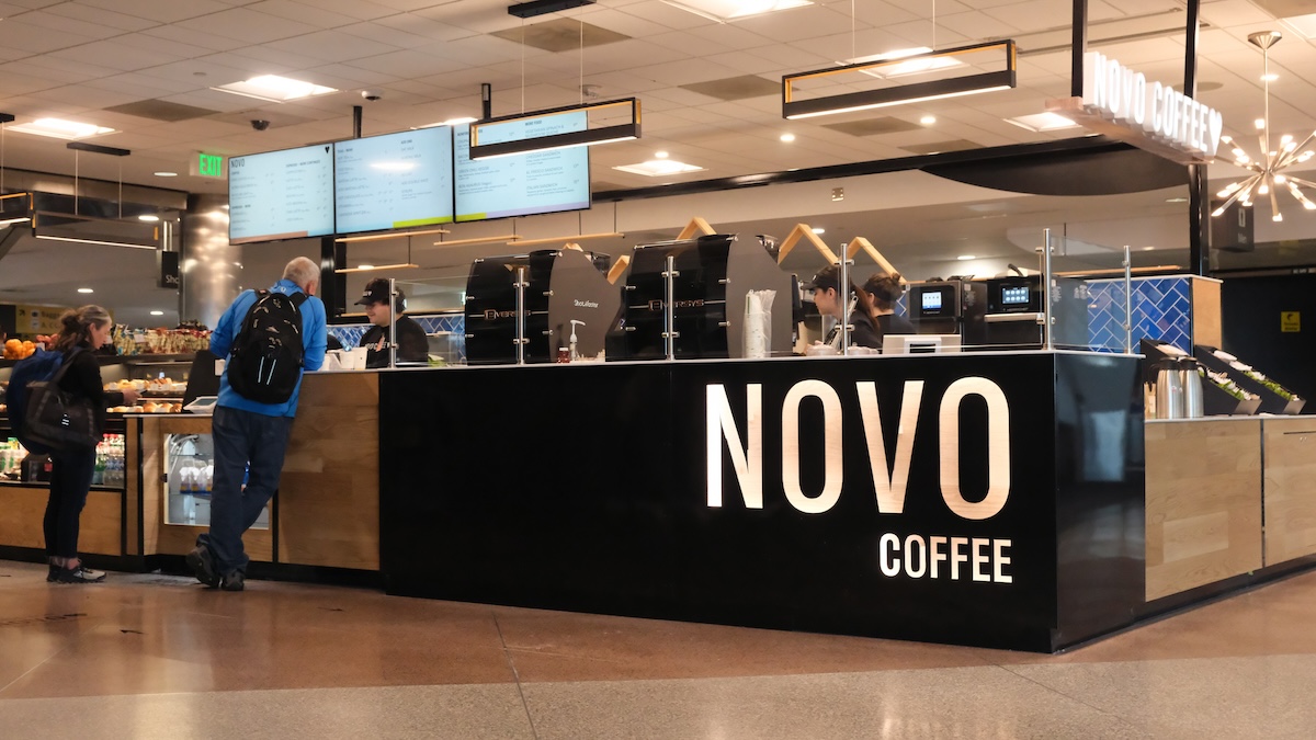 novo_coffee_airport The new Novo Coffee kiosk in Denver International Airport. | Photo by Novo Coffee