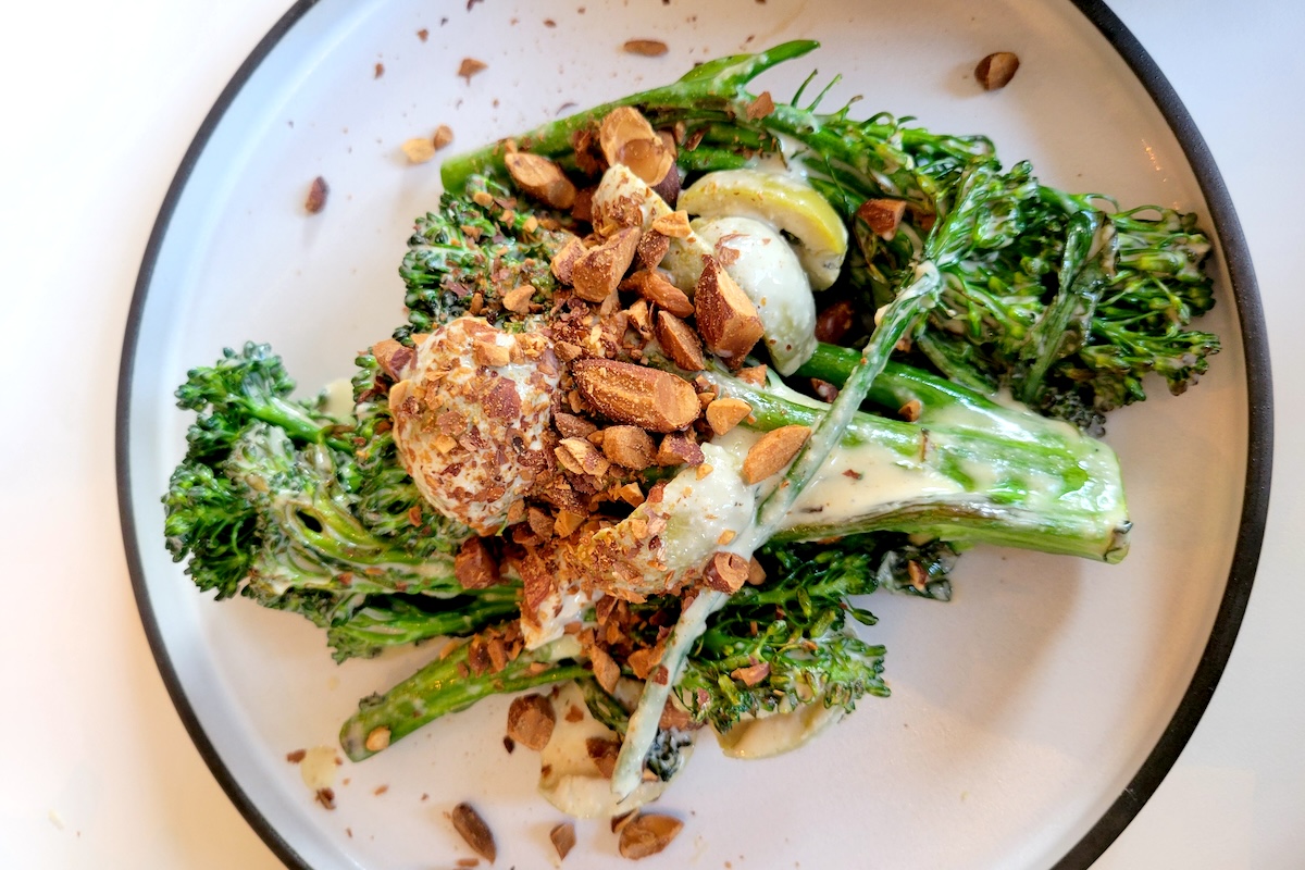 Two_hands_broccoli_rabe_by_covington Grilled broccolini at Two Hands. | Photo by Linnea Covington