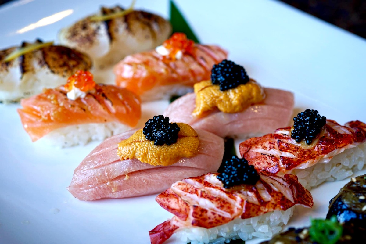 tamaki_den_sushi Flash grilled sushi is a specialty at Tamaki Den in The Source. | Photo by Tamaki Den