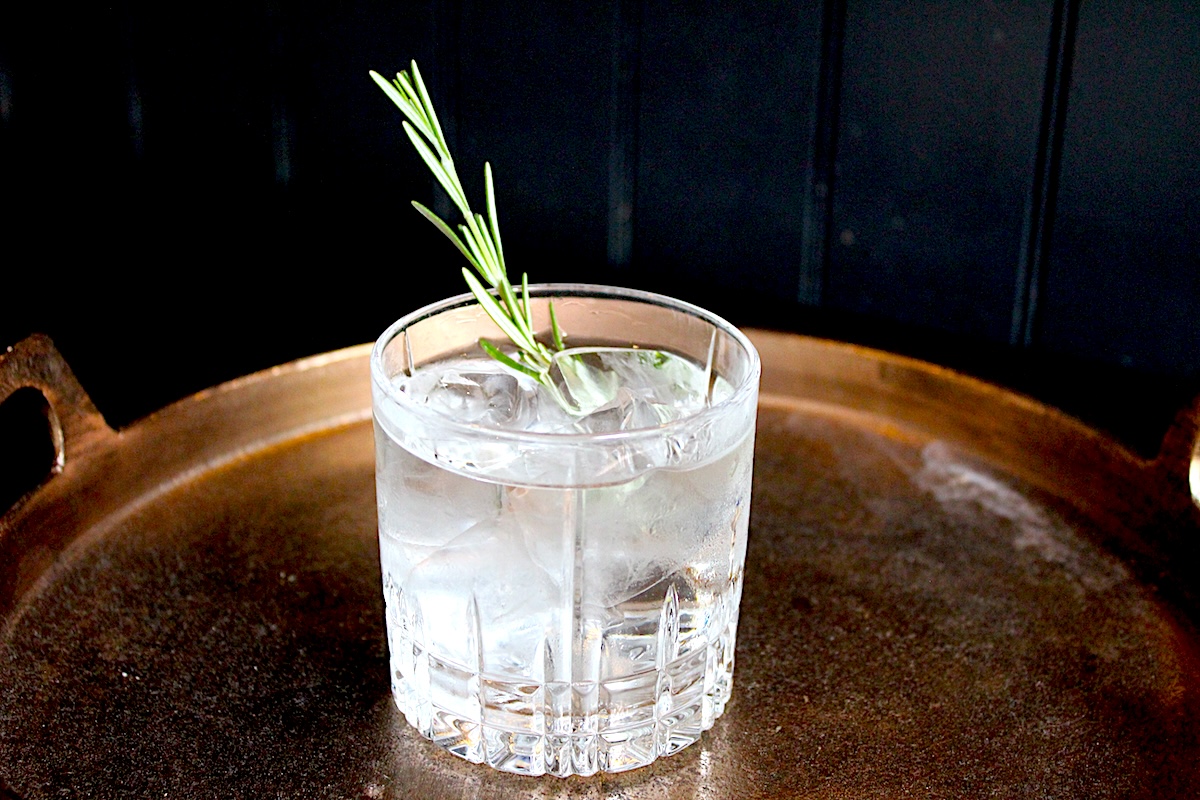 The Alpine Negroni, a white version of the classic red cocktail. | Photo by Panzano