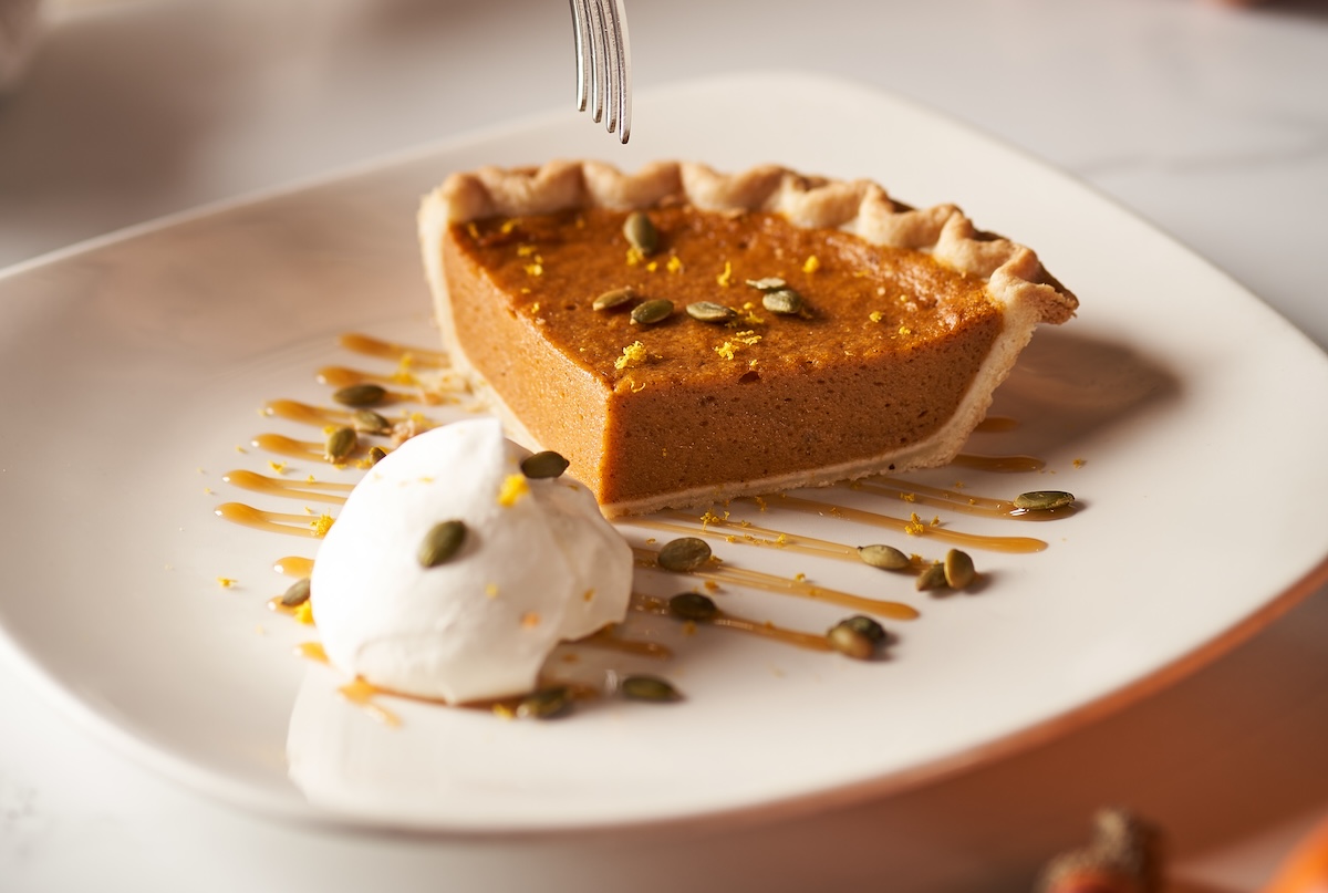 Pumpkin_Pie_kona_grill Kona Grill's pumpkin pie. | Photo by Kona Grill