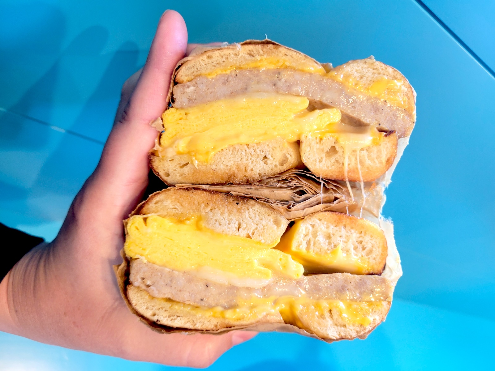 call_your_mother_deli_bagle_by_covington Bagle sandwich at Call Your Mother Deli. | Photo by Linnea Covington