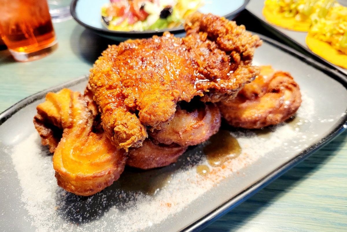 pancho_jane_golden_brunch_chicken_churros_by_covington Bask in the glory of hot chicken and churros. | Photo by Linnea Covington