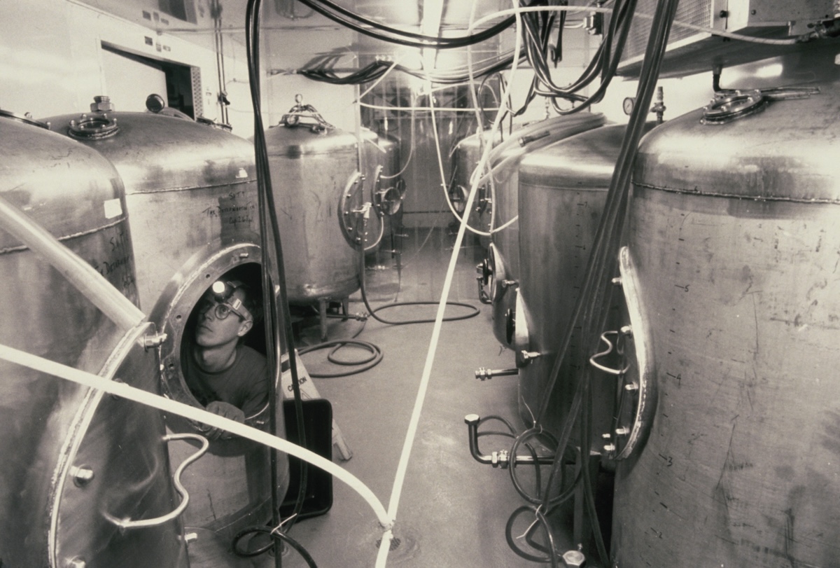 A shot from 1992 from working on beer tanks at Wynkoop. | Photo by Breckenridge Wynkoop