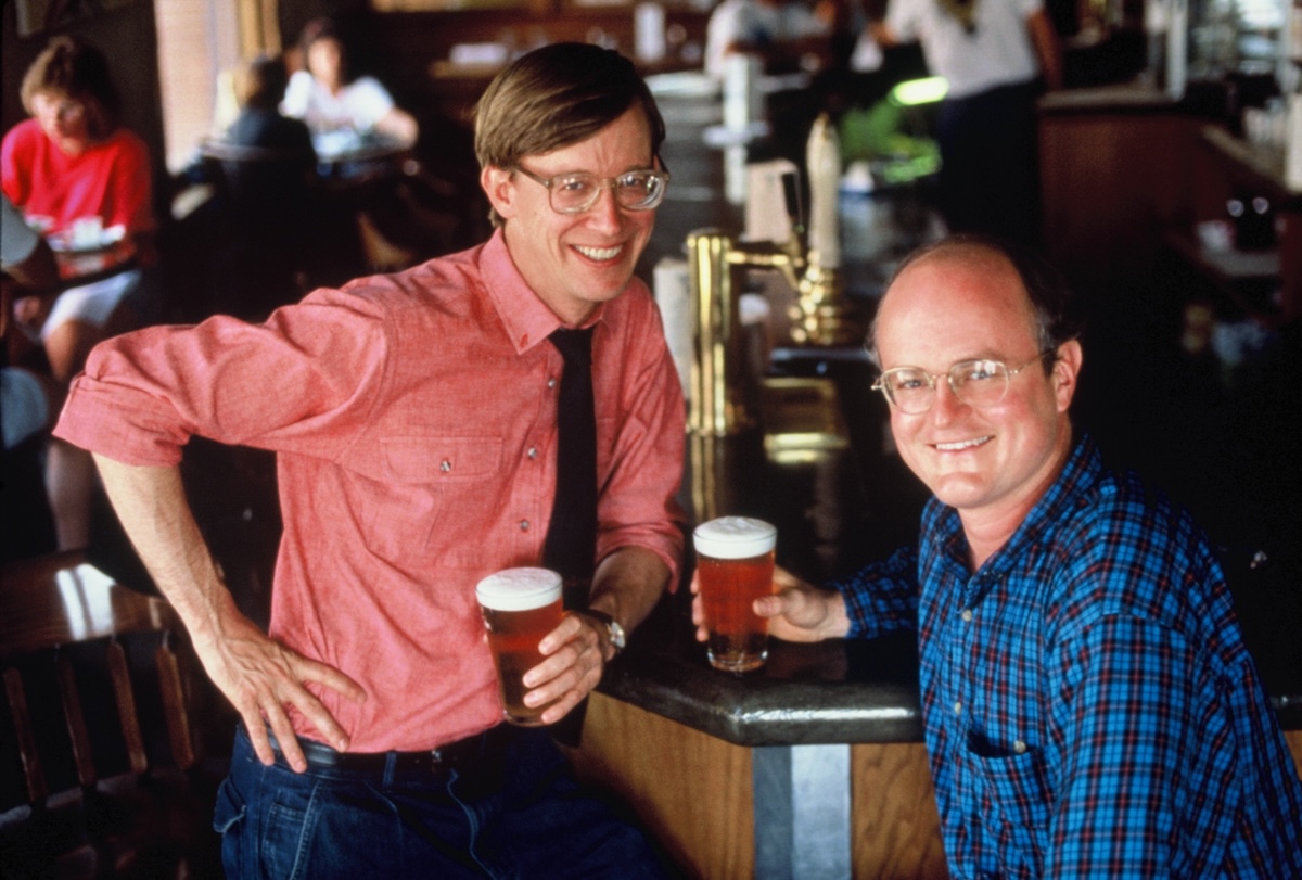 Founded in 1988 by Colorado governor John Hickenlooper (left) and Jerry Williams (right), Wynkoop Brewing Company is a must-visit in Colorado. | Photo by Breckenridge Wynkoop