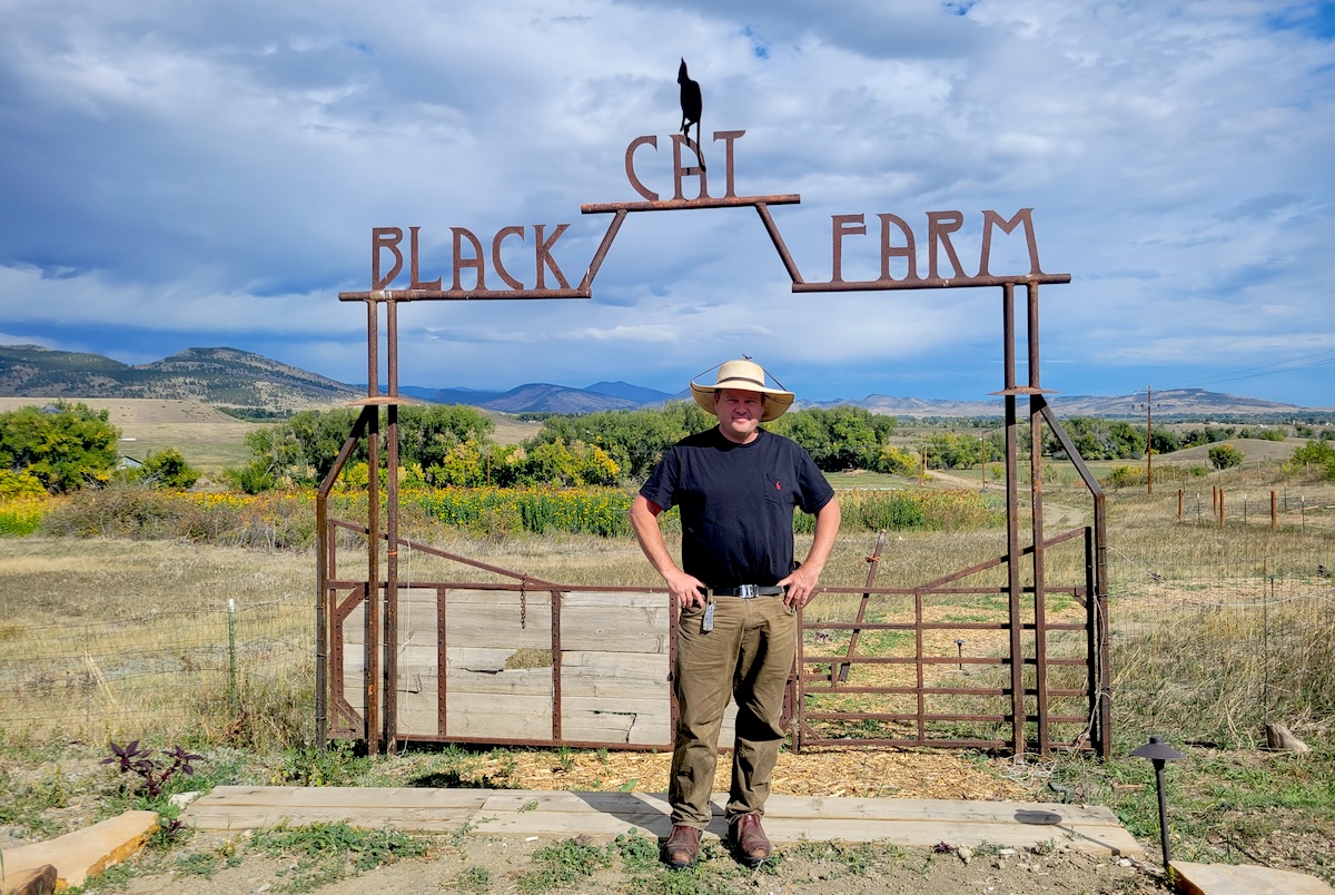 black_cat_farm_dinner_eric_skokan_by_linnea_covington Chef and farmer Eric Skokan at his Black Cat Farm. | Photo by Linnea Covington