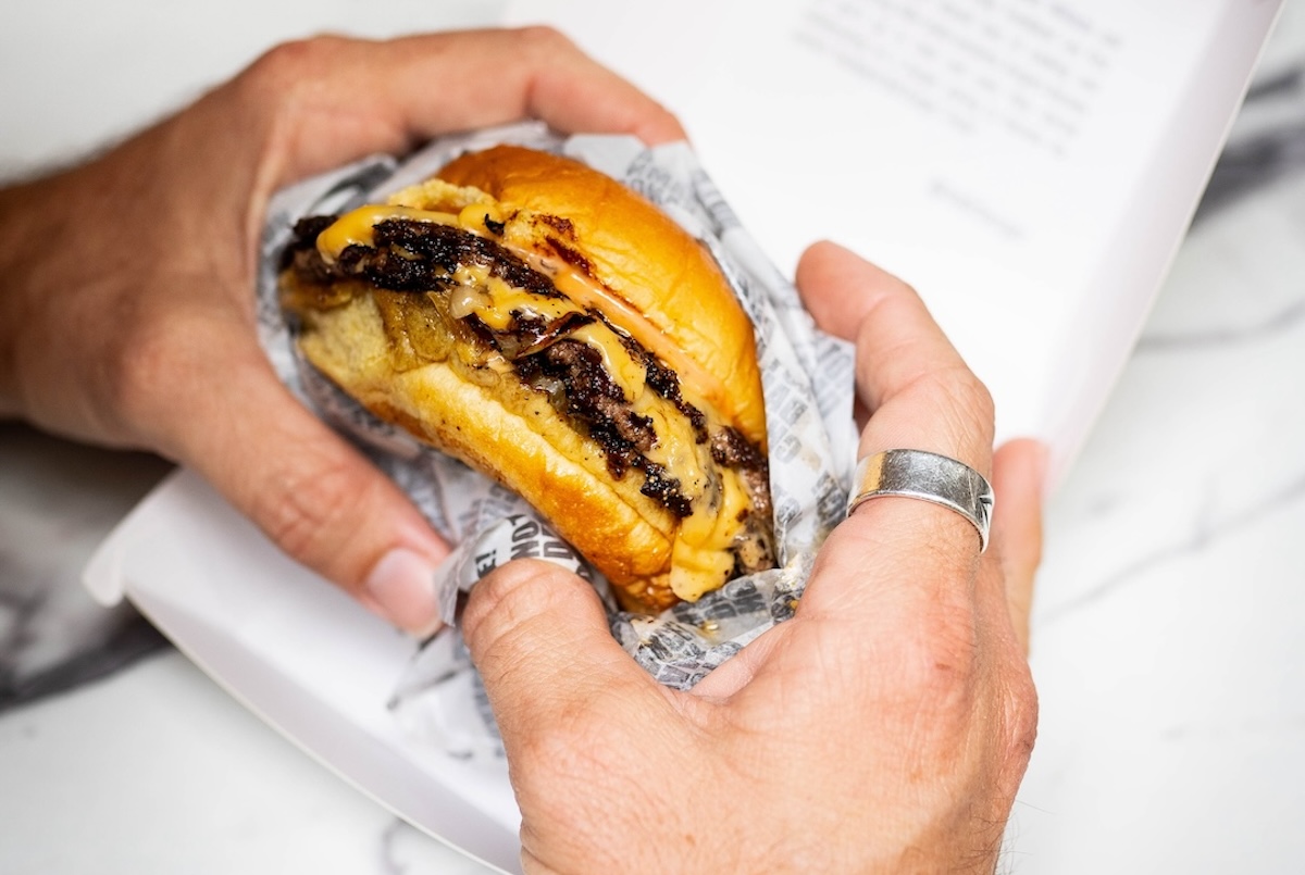A new burger is on the scene, and it's made with wagyu. | Photo by Not a Damn Chance Burger
