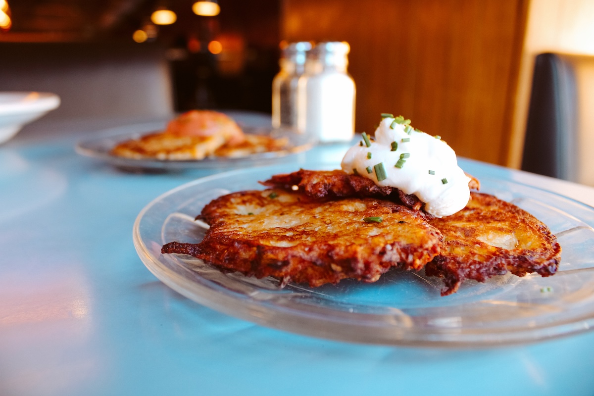 steubens_latke Steuben's is doing latkes for the first time this year. | Photo by Michael Kurowski