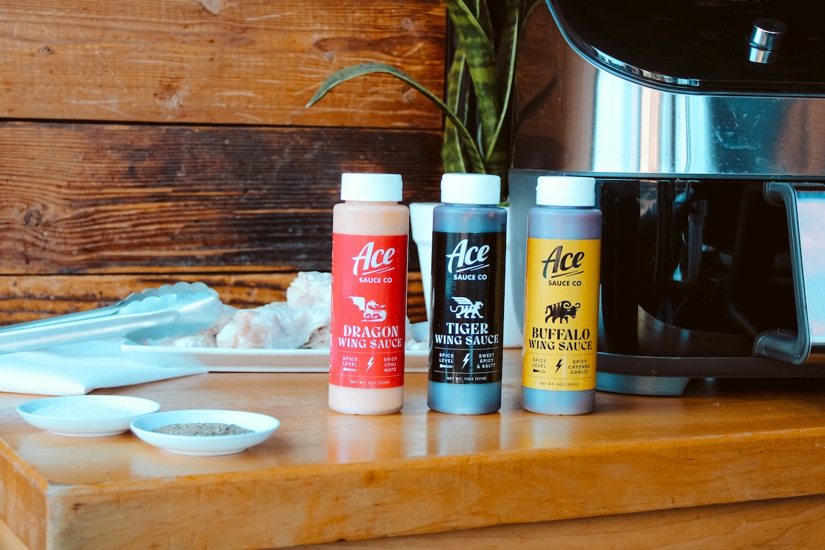 The trio of Ace Eat Serve to-go sauces. | Photo by Michael Kurowski