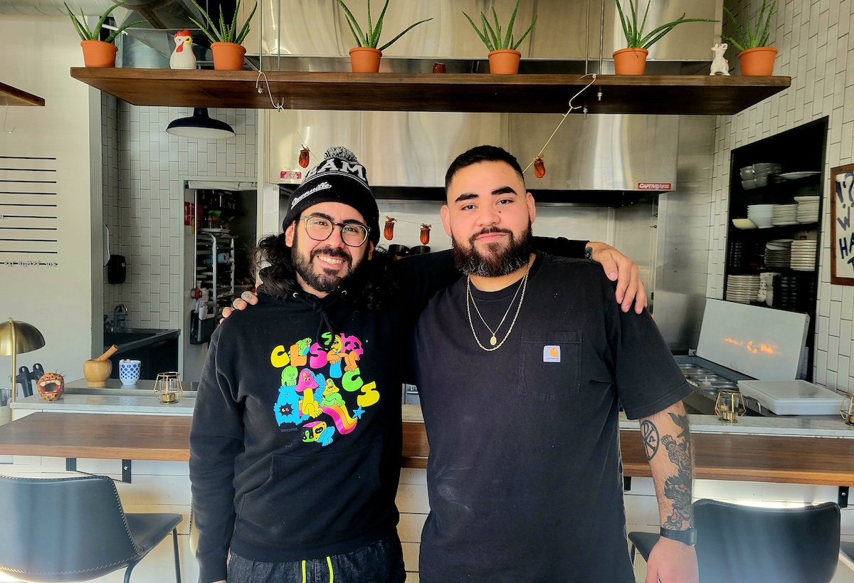 up_nxt_den_silvano_brandon_by_covington Brandon Soto (left) and chef Silvino Sanchez (right) are running a month-long pop-up dubbed UP NXT DEN. | Photo by Linnea Covington