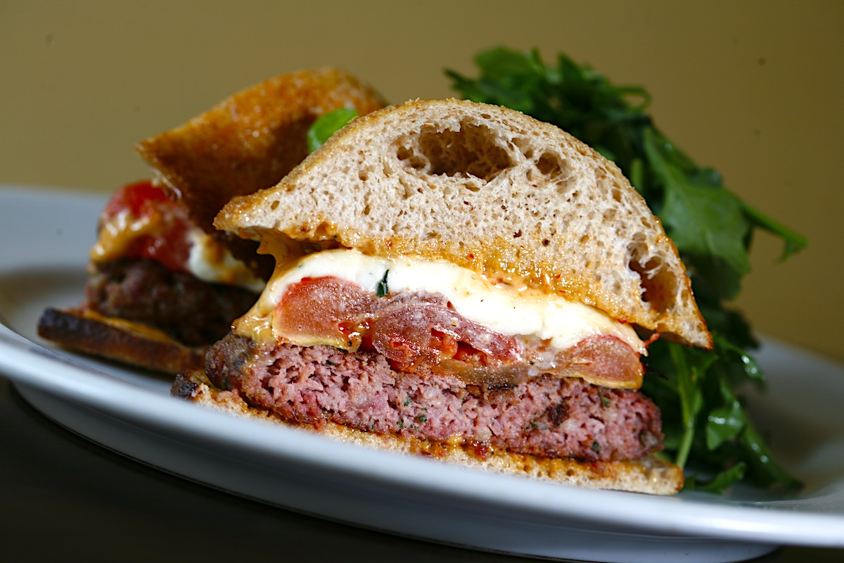 The classic Colorado Lamb Burger served at lunch at Rioja. | Photo by Marc Piscotty