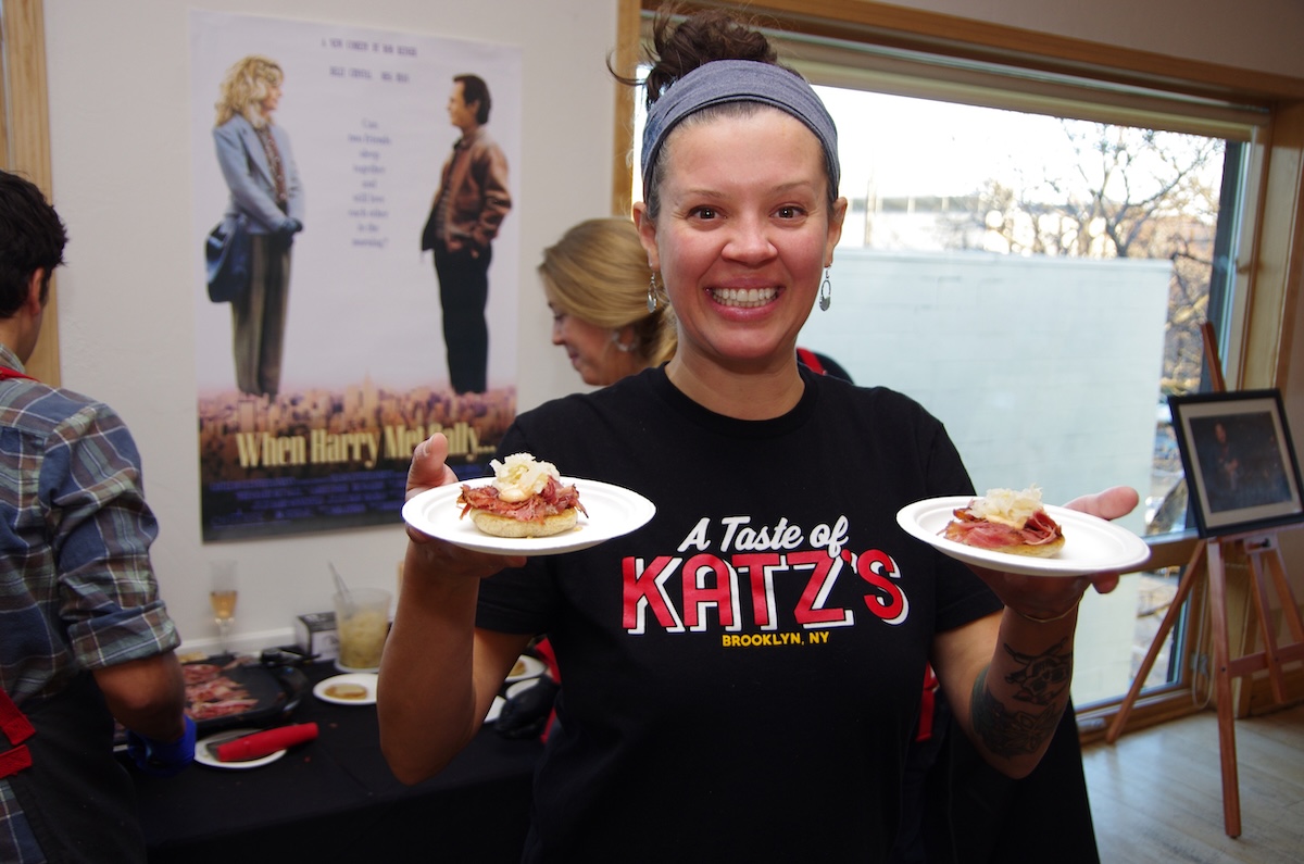 Culinary Creative's Carrie Baird did an homage to When Harry Met Sally one year at cineCHEF. | Photo by Boulder Film Festival