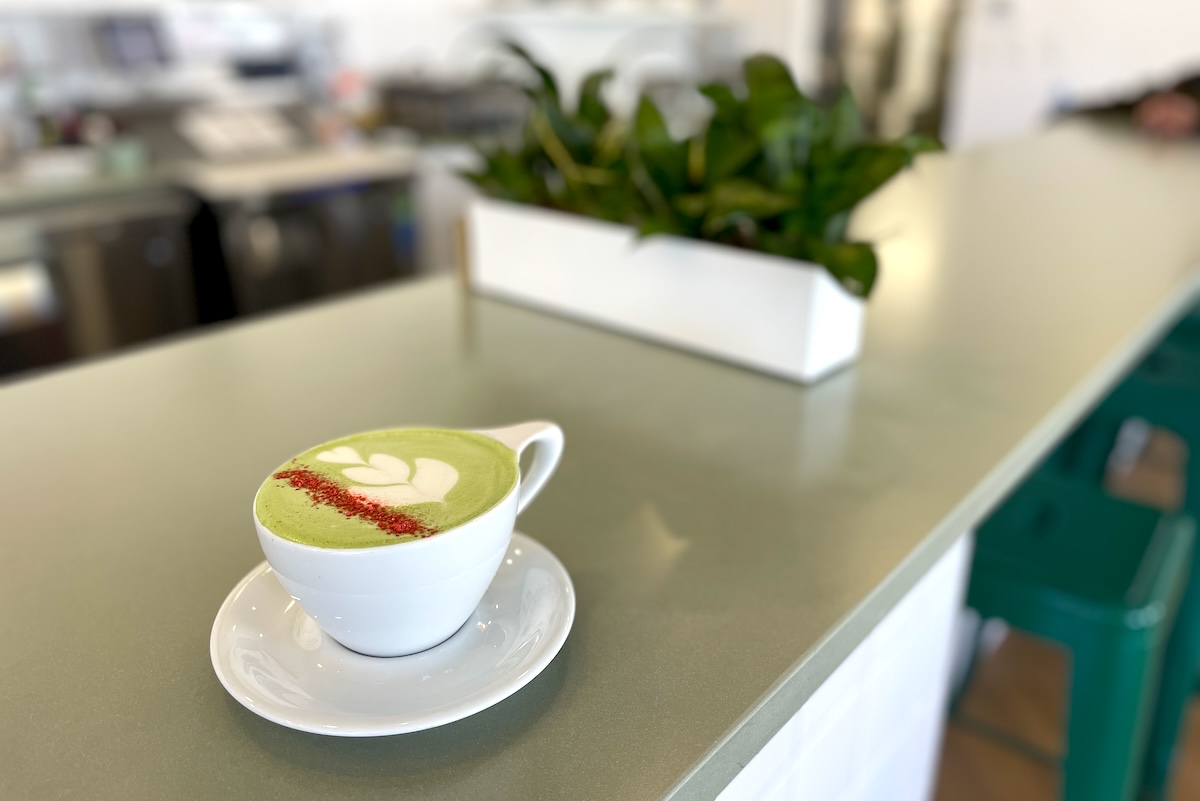 Order a raspberry matcha at Creature Comforts in Boulder. | Photo by Mattie Schuler