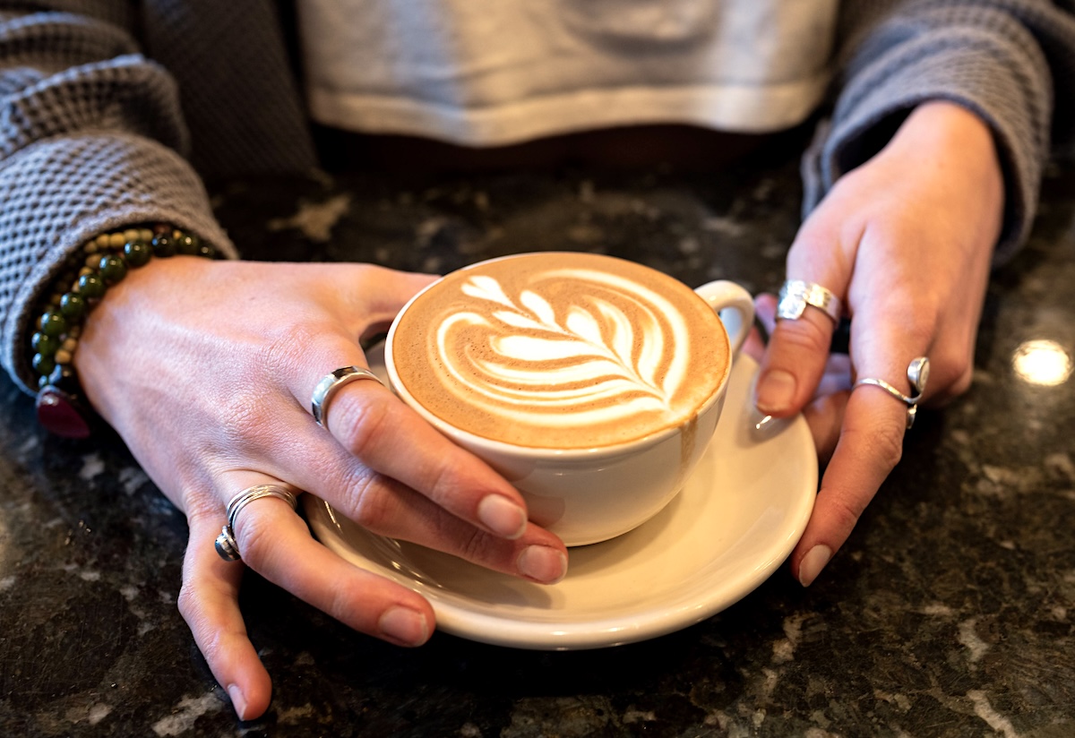 A beautiful latte at Trident in Boulder. | Photo by Peter Jones