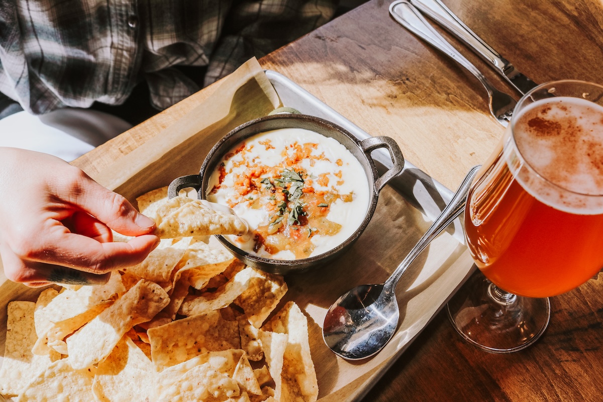 Chips and Queso Dip_PC_ Breckenridge-Wynkoop New on the menu you'll find elote dip and chips at Wynkoop Brewing Co. | Photo by Breckenridge-Wynkoop