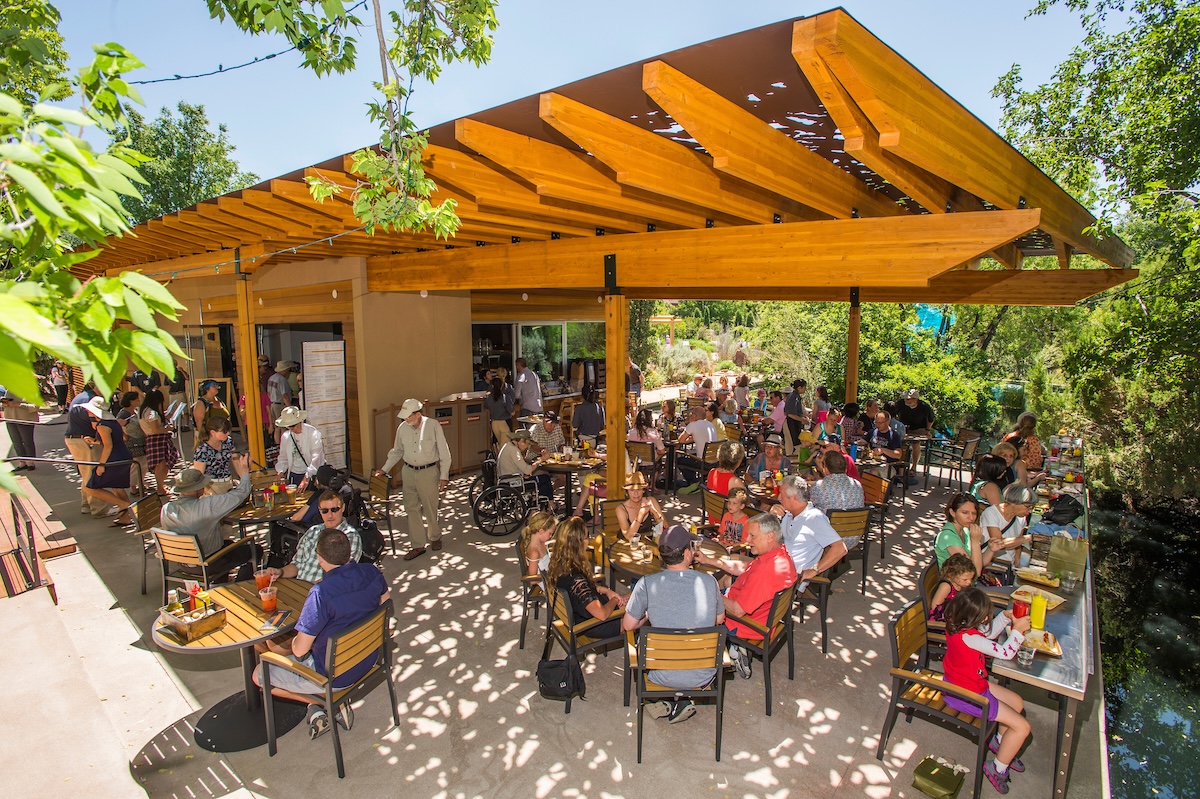 hive opening day Most of the Denver Botanic Gardens is outside, and you can dine alfresco too at Hive Bistro. | Photo by Scott Dressel Martin