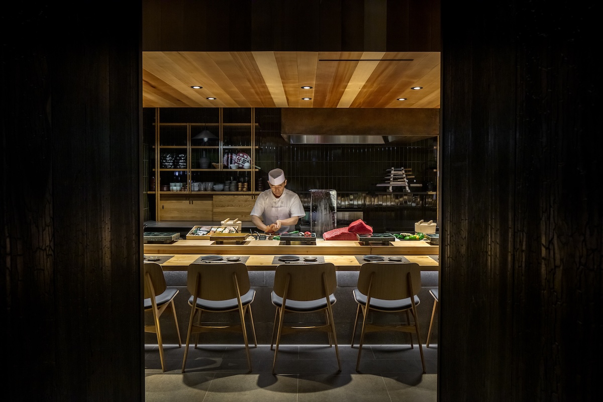 Kizaki Counter_by_James Florio Toshi Kizaki opened his solo sushi and omakase spot on Pearl Street last month. | Photo by James Florio