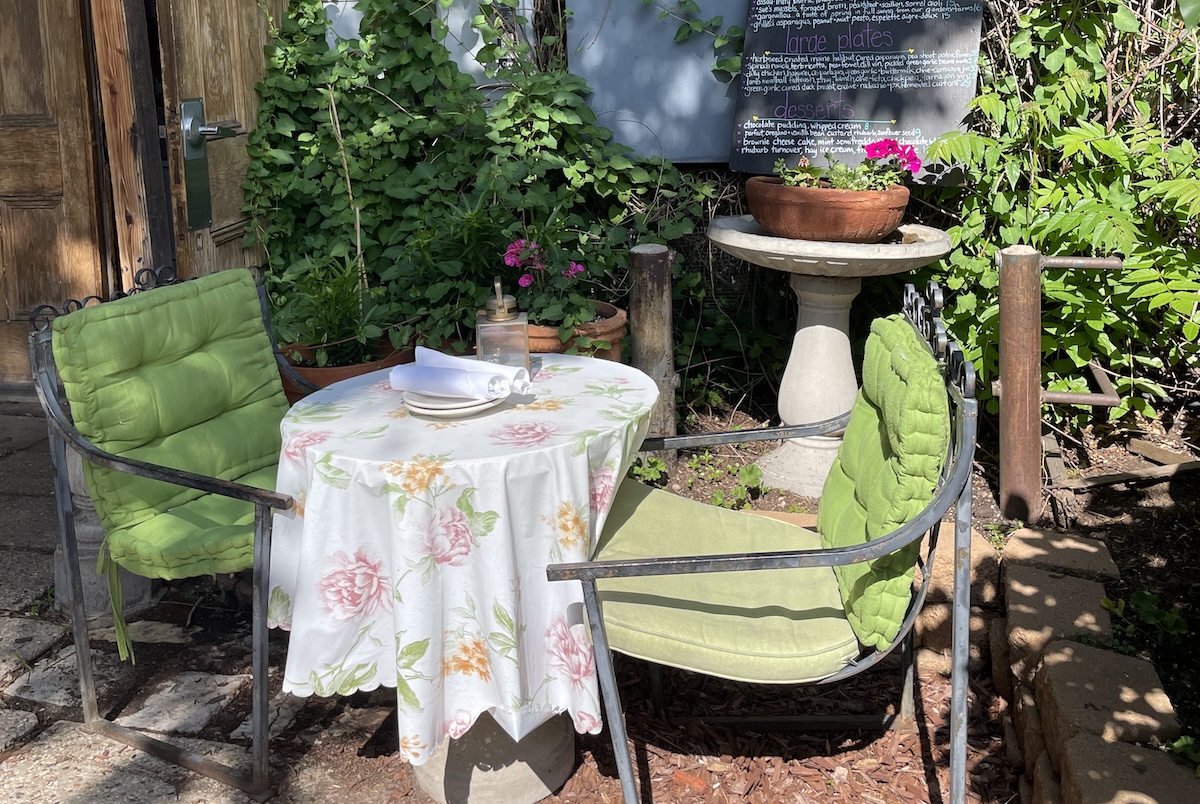 Potager_Photo courtesy of Potager Find a cozy nook to dine inside Potager's secret garden. | Photo by Potager