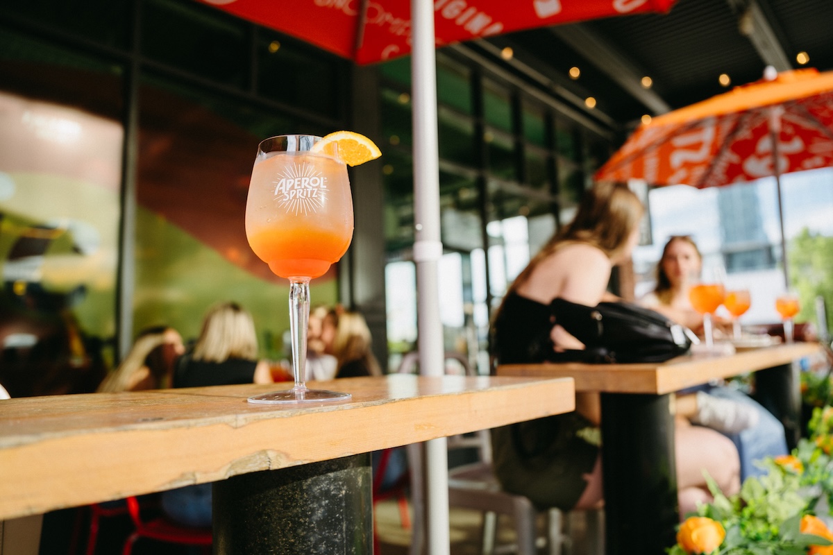 Punch_bowl_social_aperol_Hannah Dimmitt for Punch Bowl Social It's spritz season! | Photo by Hannah Dimmitt for Punch Bowl Social