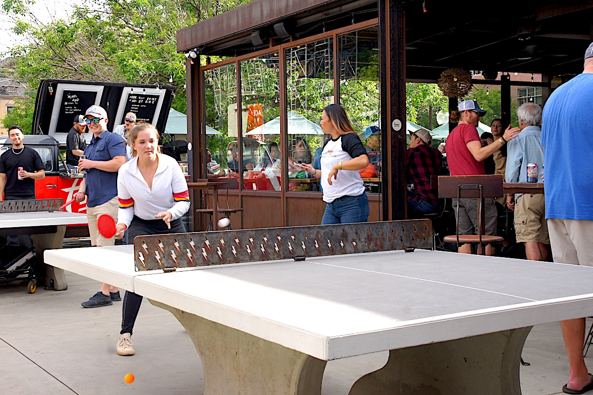 ace_eat_serve_ping_pong Sit outside to eat, drink, and play ping pong. | Photo by Ace Eat Serve