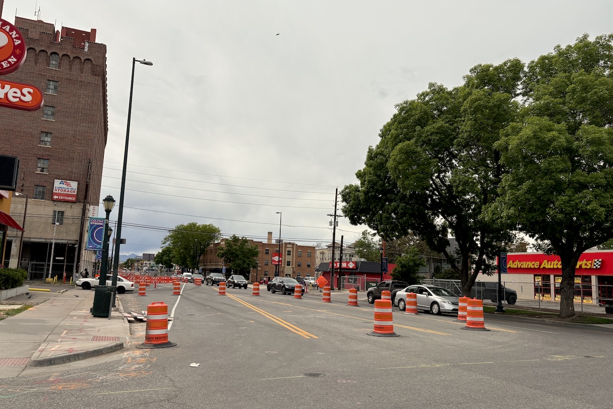 colfax_by_sara_rosenthal Construction on Colfax Ave. has affected local restaurants. | Photo by Sara Rosenthal