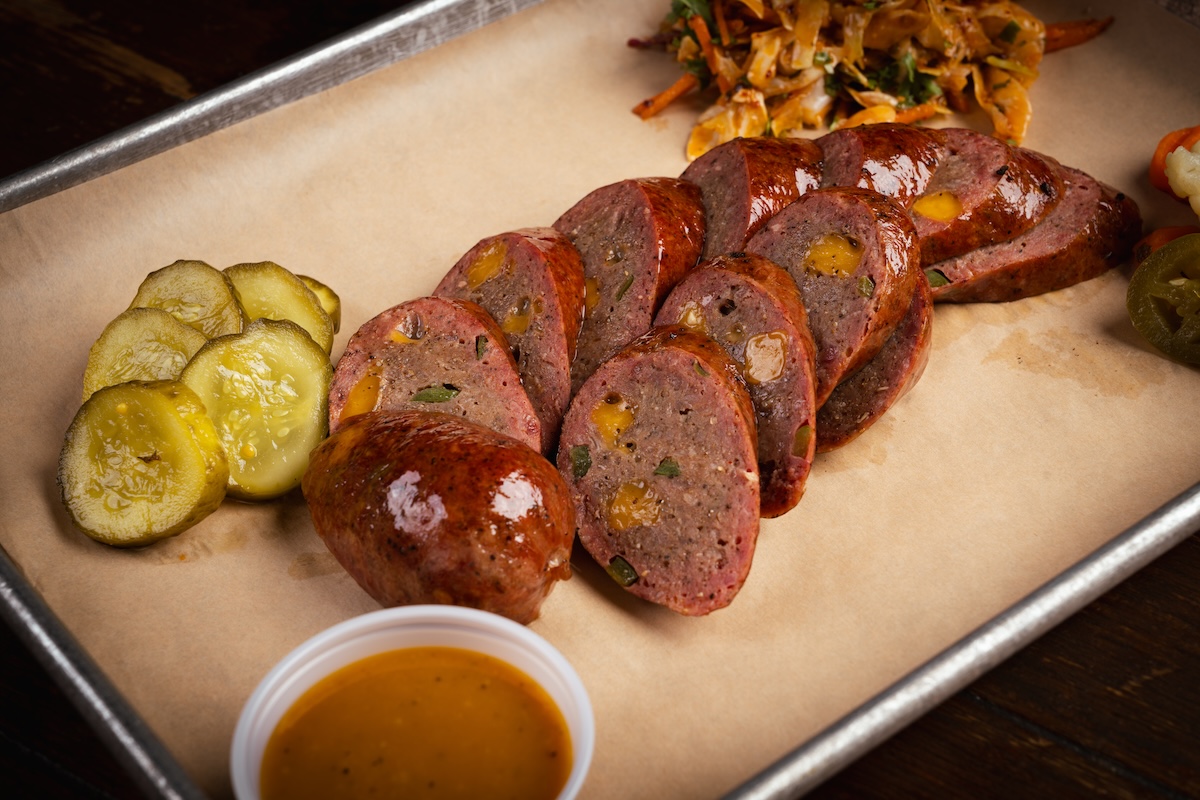 Jalapeno Cheddar Smoked Sausage_riot_bb Jalapeno Cheddar Smoked now being served in Rosedale. | Photo by Alex Arredondo