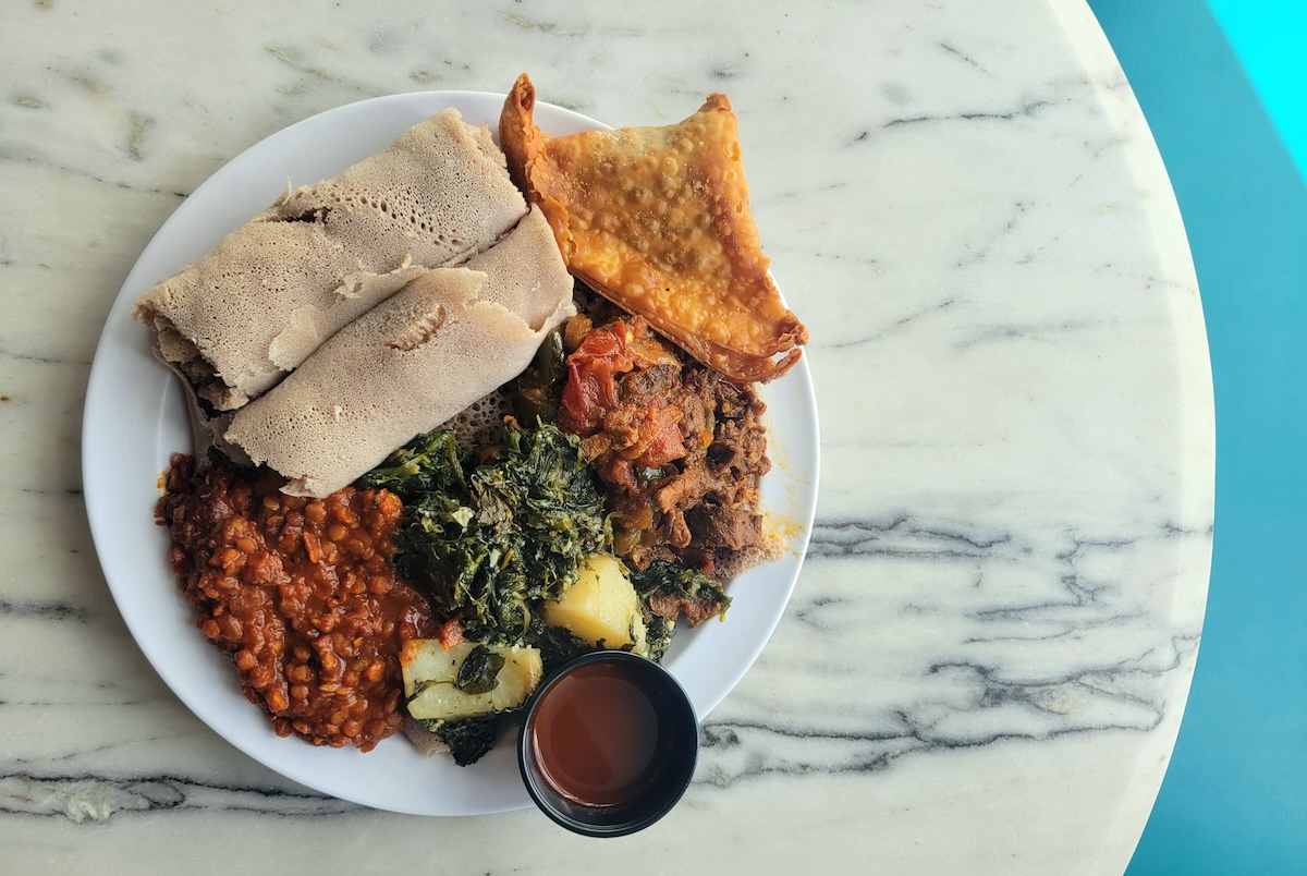 Konjo Ethiopian Food_denver_milk_market_by_covington Konjo Ethiopian Food opened up a second location in the Denver Milk Market. | Photo by Linnea Covington