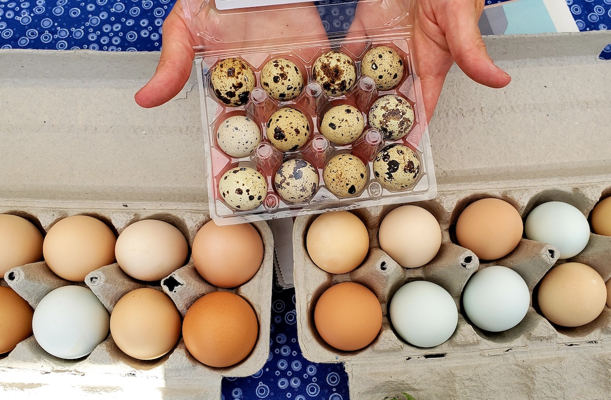farmers_market_eggs_by_covington Fresh eggs and other delights at your local farmers' market. | Photo by Linnea Covington