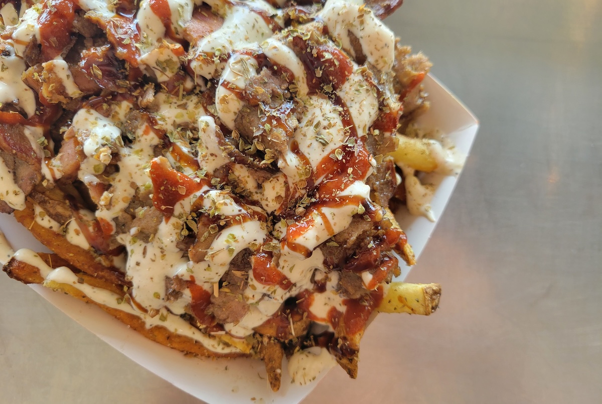samos_grill_loaded_fries_by_covington Beef Tallow Loaded Fries are a must-order at Samos Grill. | Photo by Linnea Covington