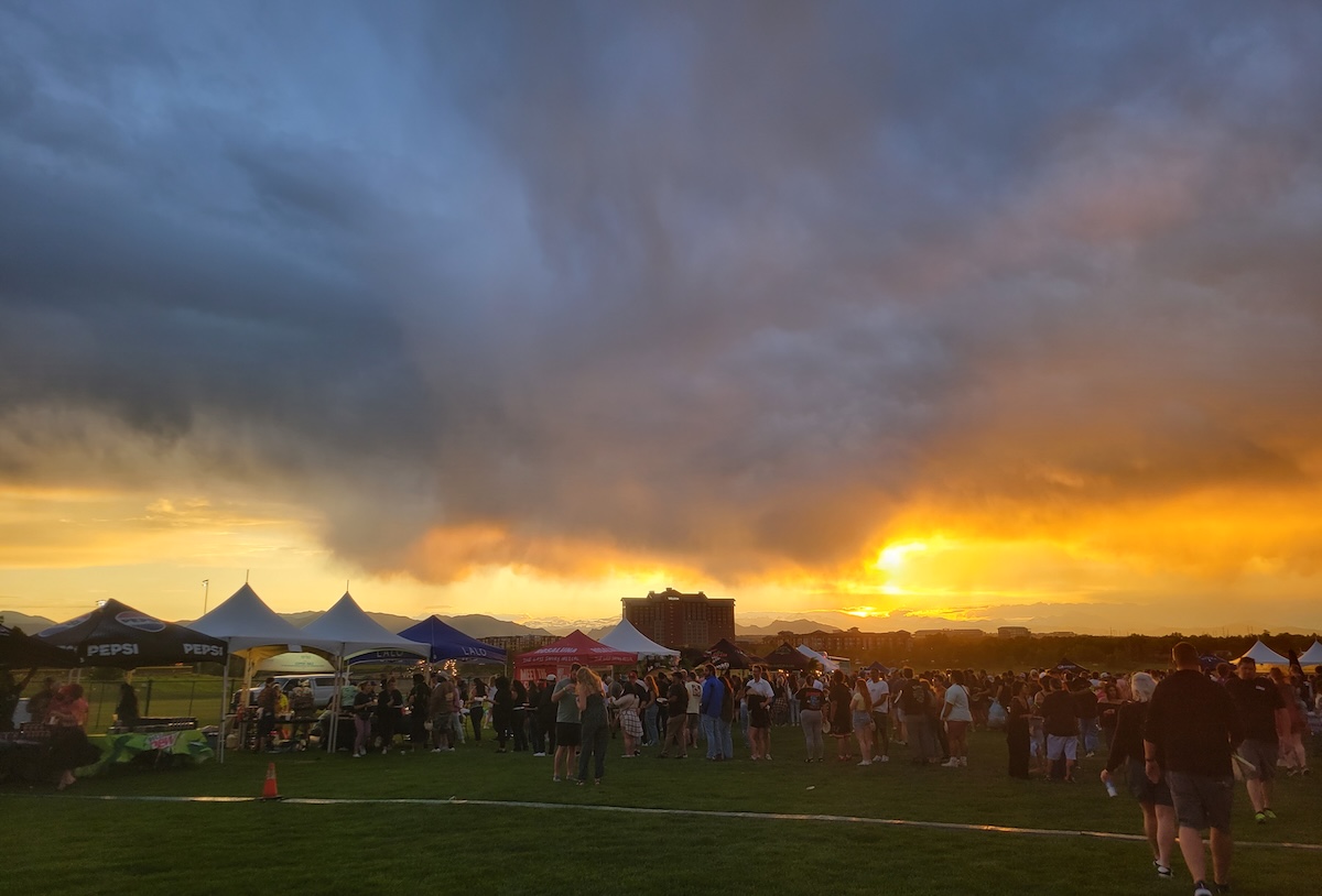sky_top_taco_2025_by_covington The sky was just as exciting as the taco festival on the ground. | Photo by Linnea Covington
