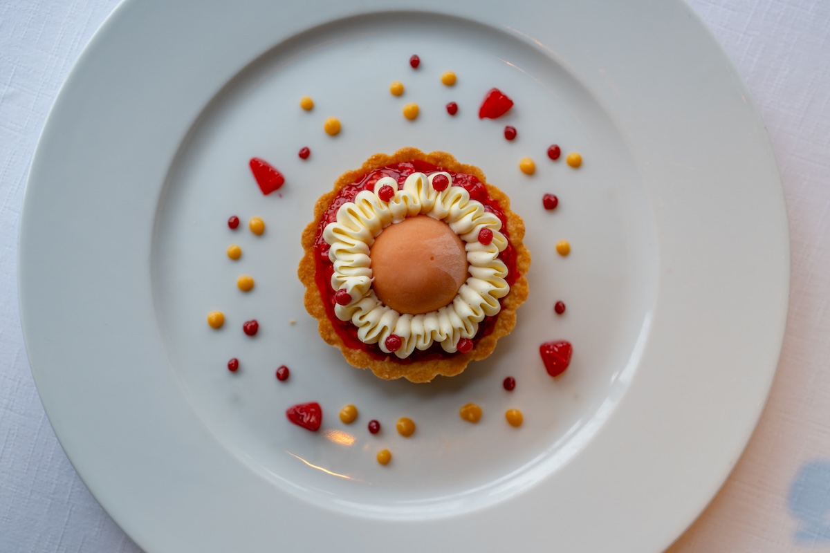 Blood Orange Tart_flagstaff_house_by_beyond_the_apron_media The blood orange tart from the dessert menu. | Photo by Beyond the Apron Media