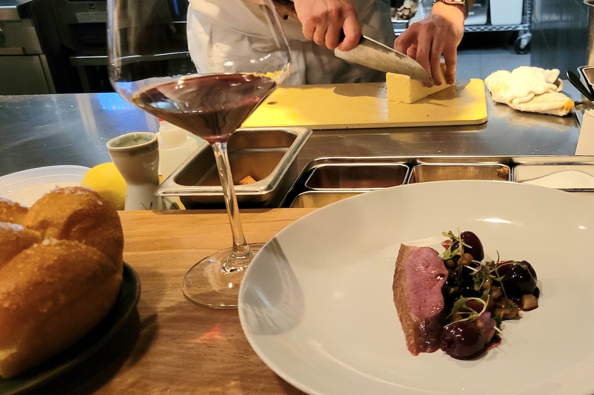 margot_duck_by_covington A duck dish off the Margot chef's counter tasting menu. | Photo by Linnea Covington