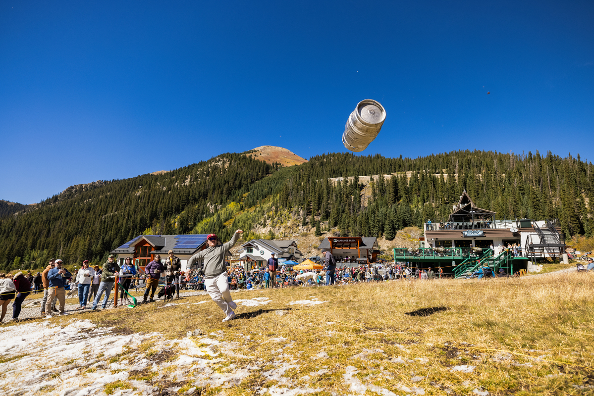 Arapahoe_Basin_Keg_Bowling_by_Ian_Zinner Take part in keg throwing and more games at A-Basin | Photo by Ian Zinner