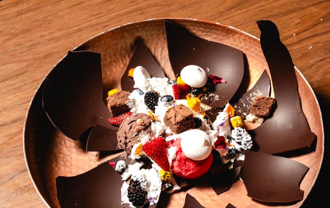 La Bomba Dessert after it explodes. | Photo by Toro Latin Kitchen & Lounge