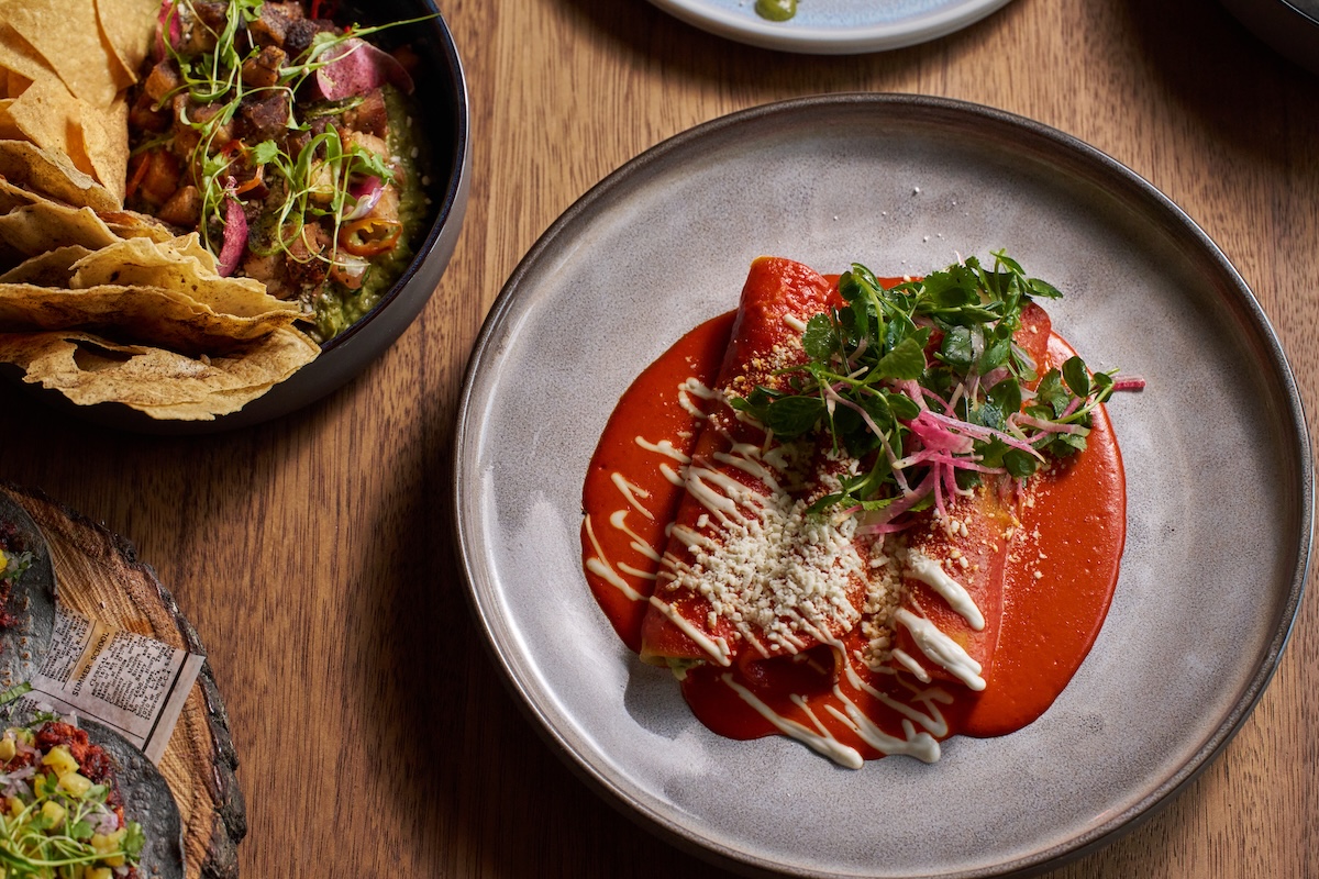 Shrimp and Crab Enchalada_tamayo_by_Richard Sandoval Hopitality Shrimp and Crab Enchiladas. | Photo by Richard Sandoval Hospitality