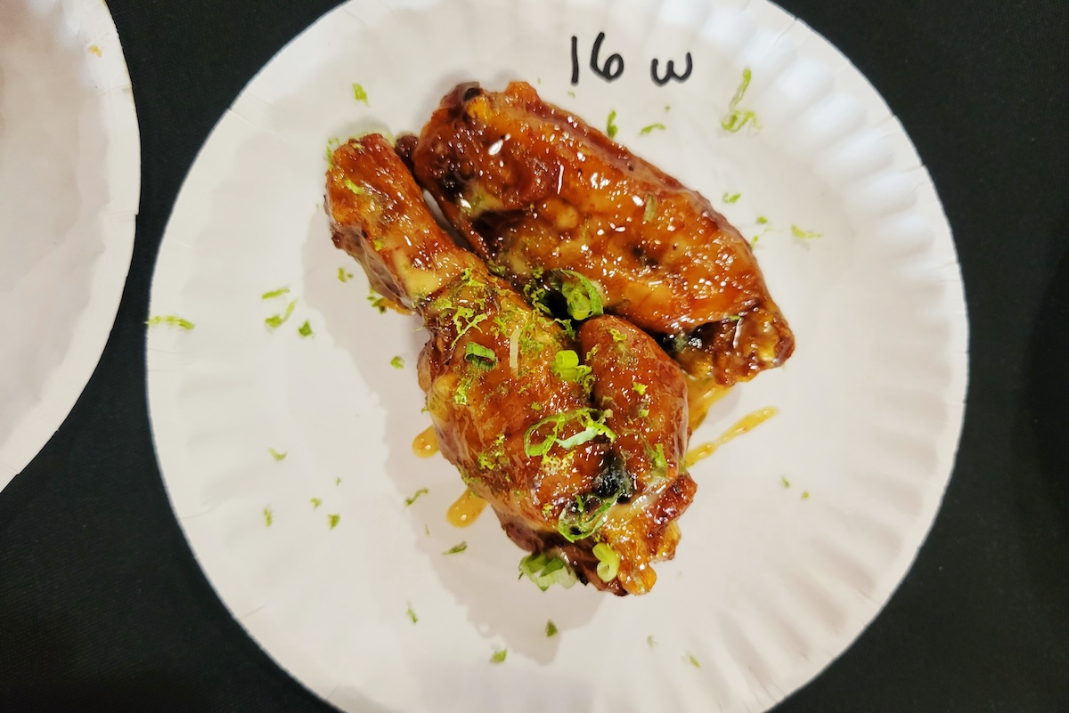 stoneys_bar_and_grill_wing_chicken_fight_2025 Stoney's Bar & Grill made a Korean spiced wing for Chicken Fight! | Photo by Linnea Covington