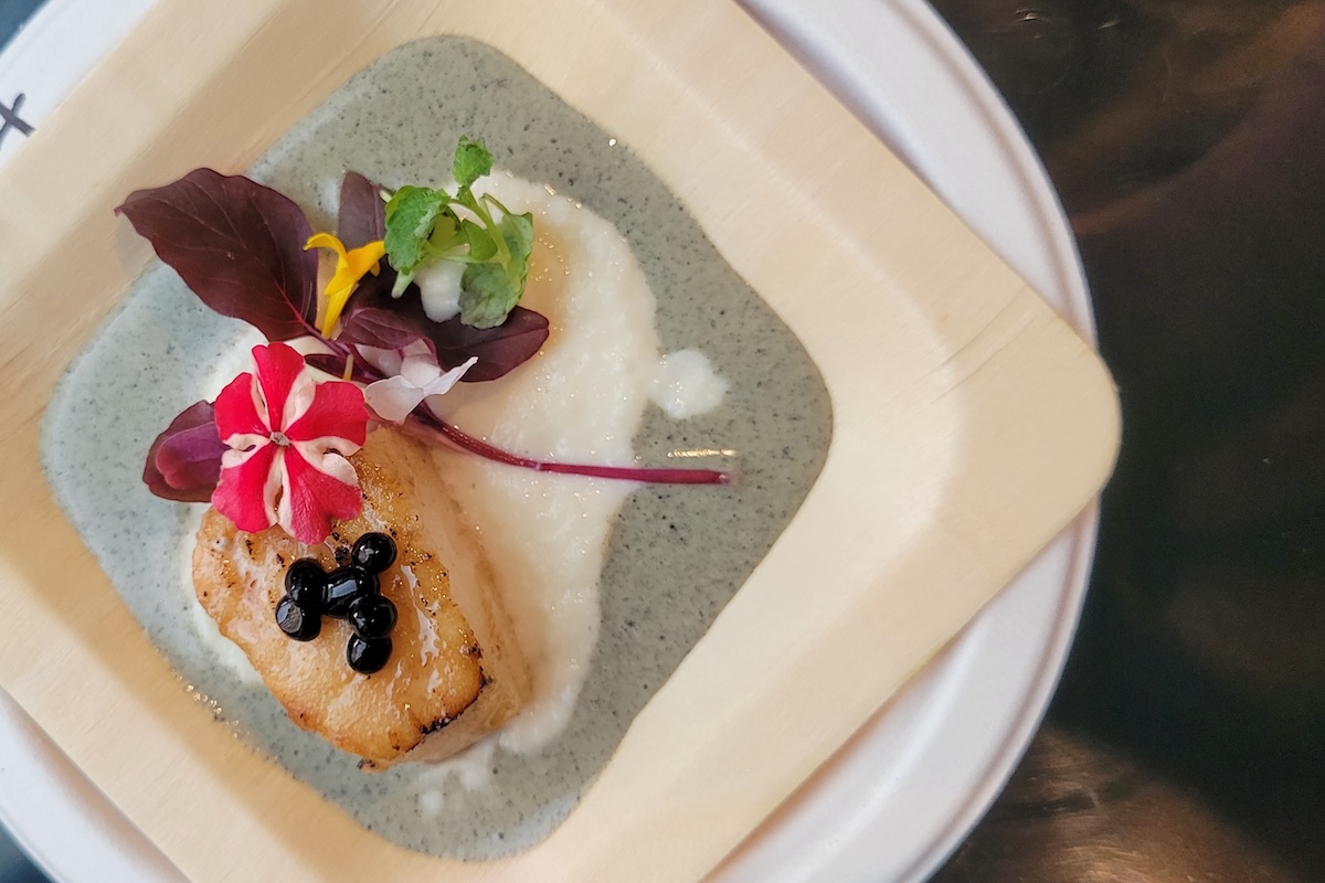 surf_by_covington_noble_smoked_sea_bass The soon-to-be-open Noble treated us to smoked sea bass with black truffle shiitake cream. | Photo by Linnea Covington