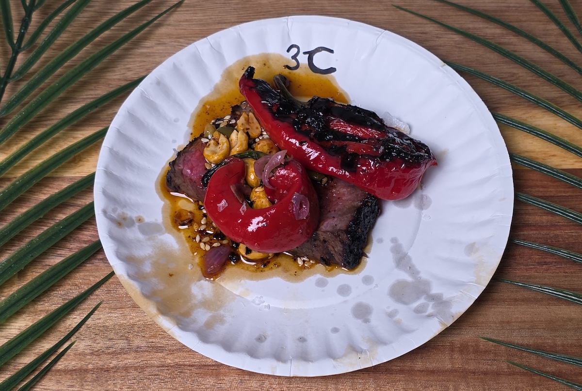 AJAX_rare_2025 AJAX Denver served up a mean piece of steak with peppers and peanuts. | Photo by DiningOut Staff