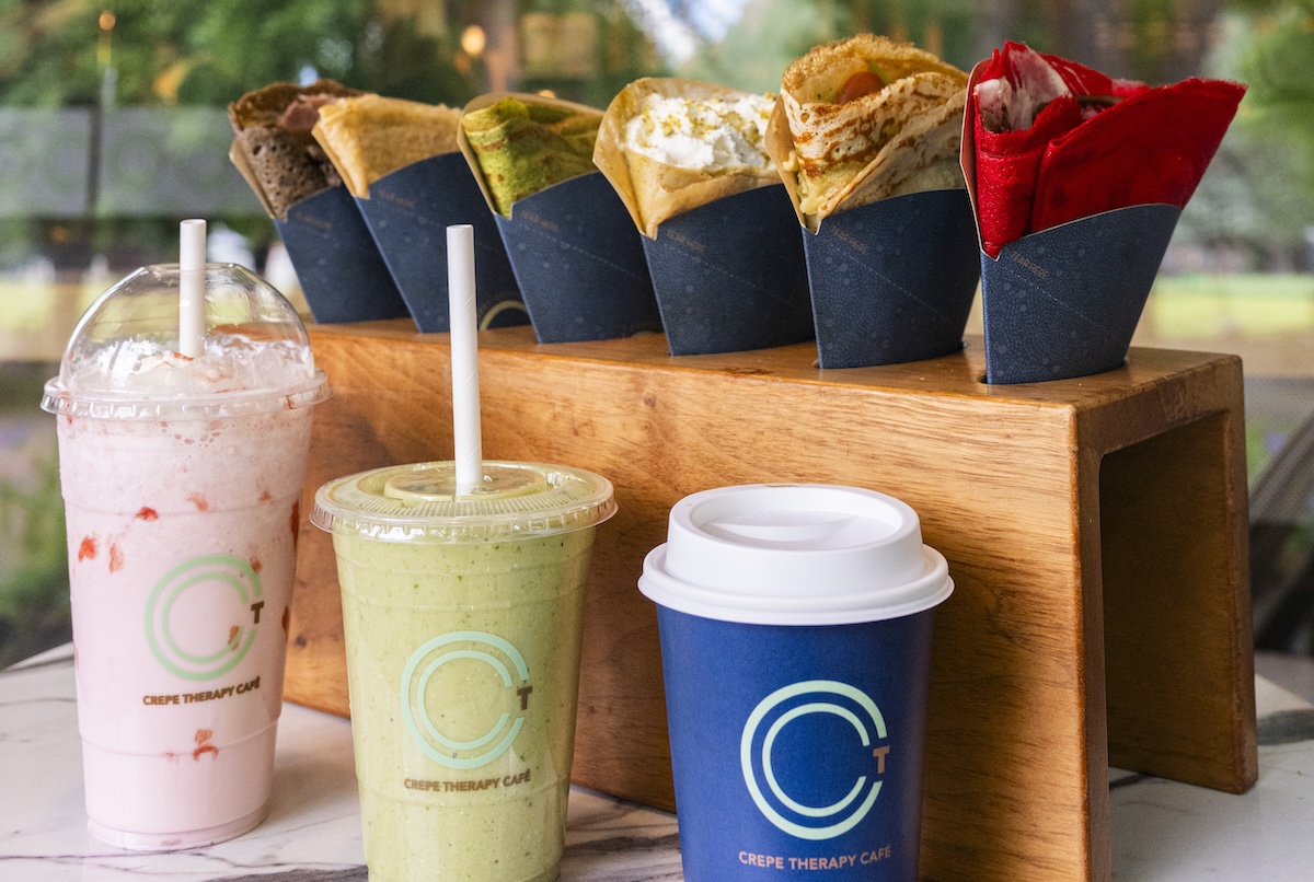 Photo by Kelsey Brunner Crepe Therapy Cafe serves crepes and drinks. | Photo by Kelsey Brunner