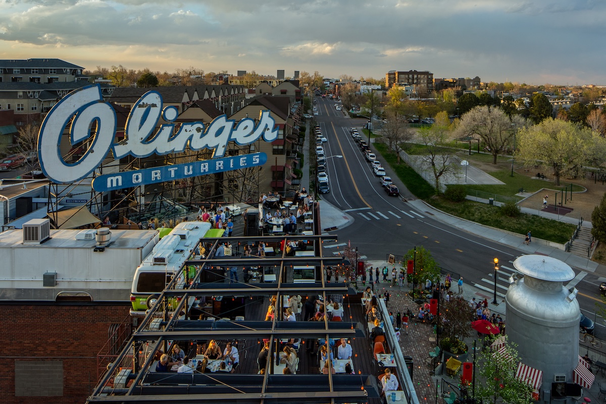 Catch a city scape dotted with fall colors at Linger in LoHi. | Photo by James Florio