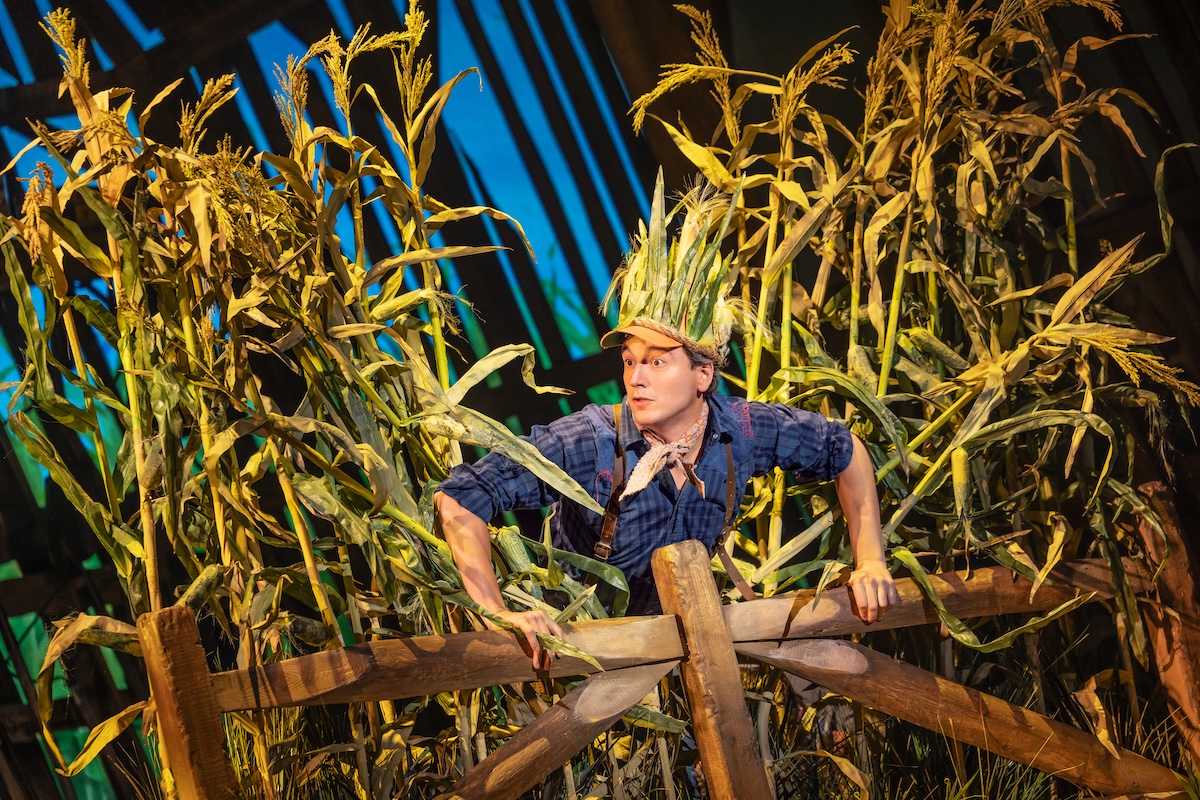 Mike Nappi as Peanut in The North American Tour of Shucked. | Photo by Matthew Murphy and Evan Zimmerman